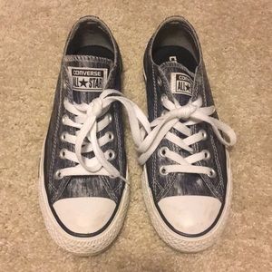 Silver converse sneakers